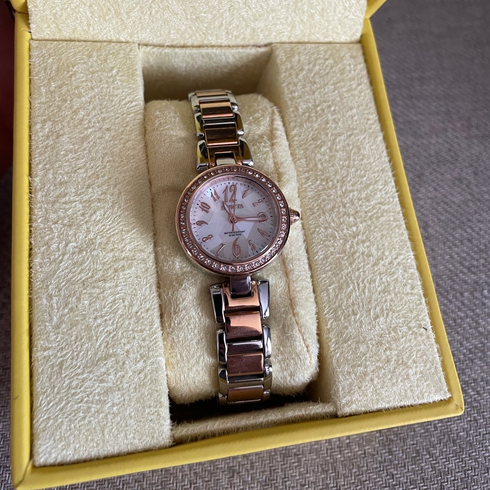 Invicta rose gold watch